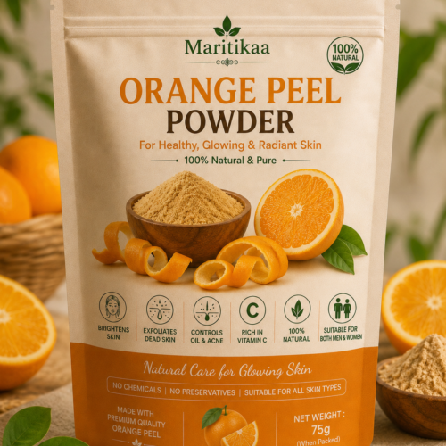 Maritikaa Herbal Orange Peel Powder for Face - 50g