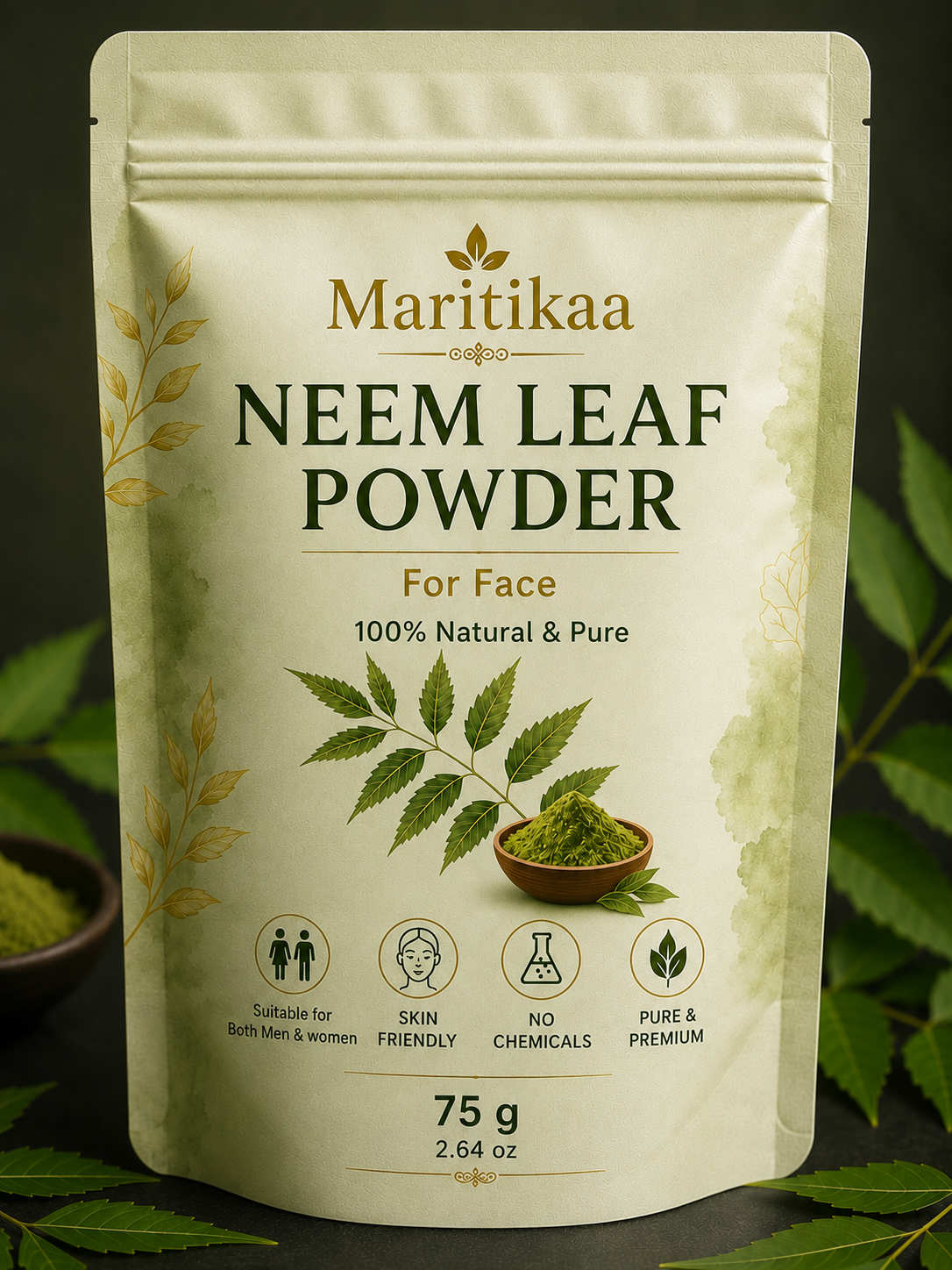 Maritikaa Neem Leaf Powder for Face – 50 g
