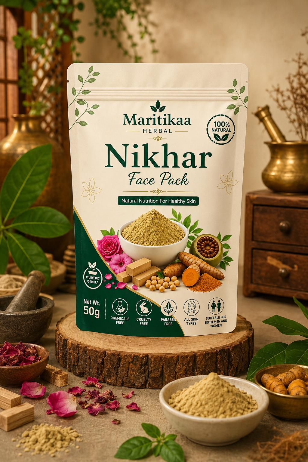 Maritikaa Nikhar Face Pack โ 50 g