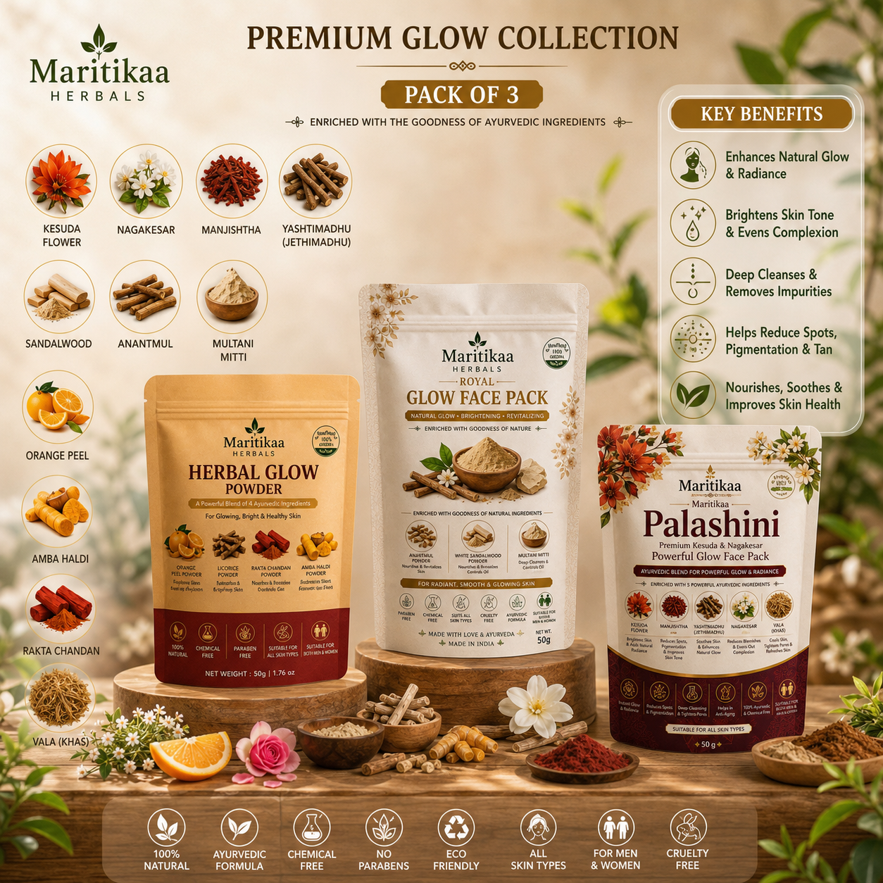 Maritikaa Premium Glow Collection Pack of 3 - Image 3