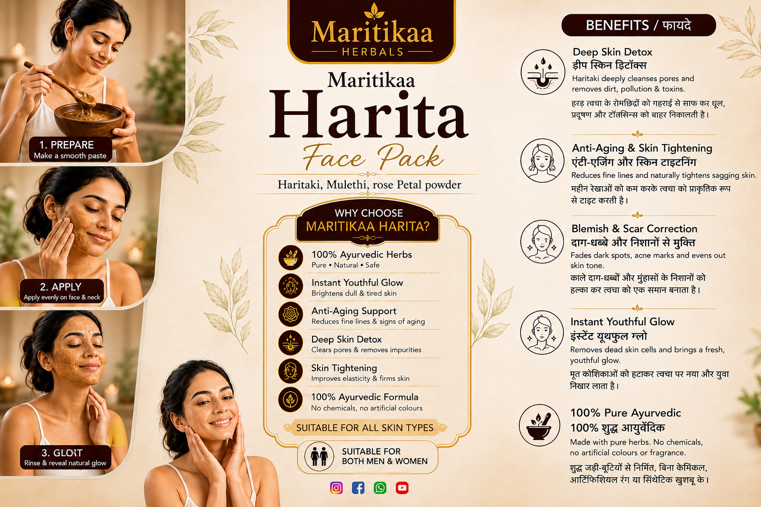 Maritikаa Harita Face Pack – 50g - Image 3