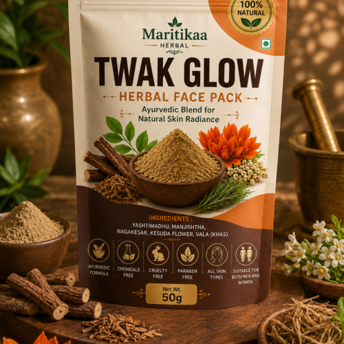 Maritikaa Twak Glow Herbal Face Pack - 50g