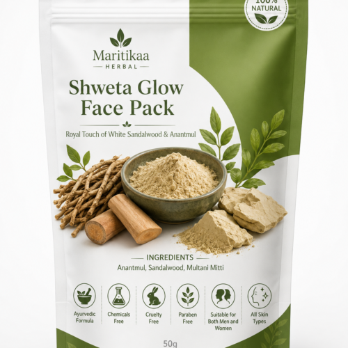 Maritikaa Herbal Shweta Glow Face Pack - 50g