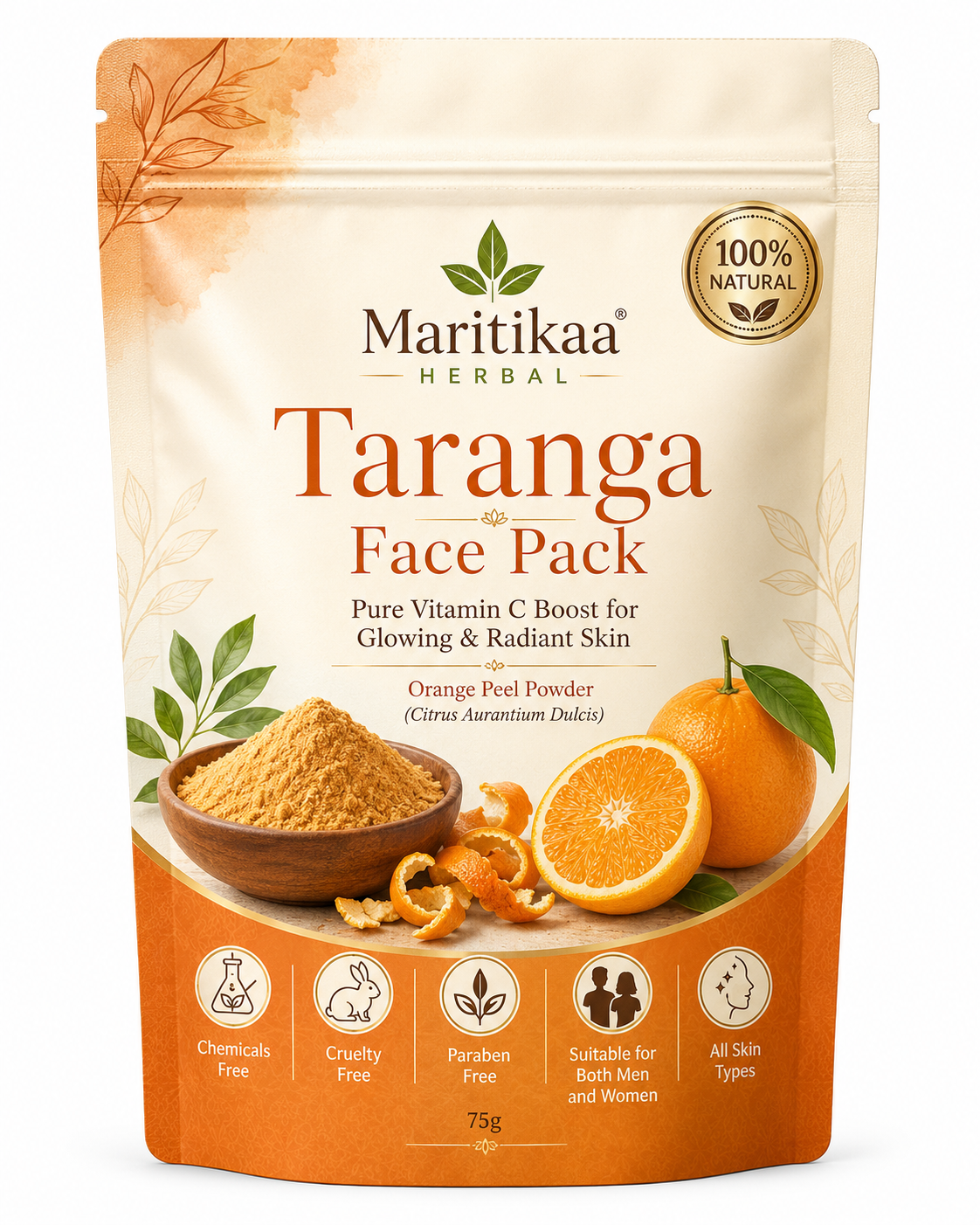 Maritikaa Herbal Taranga Face Pack - 75g